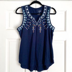 Sonoma Blue Aztec Top